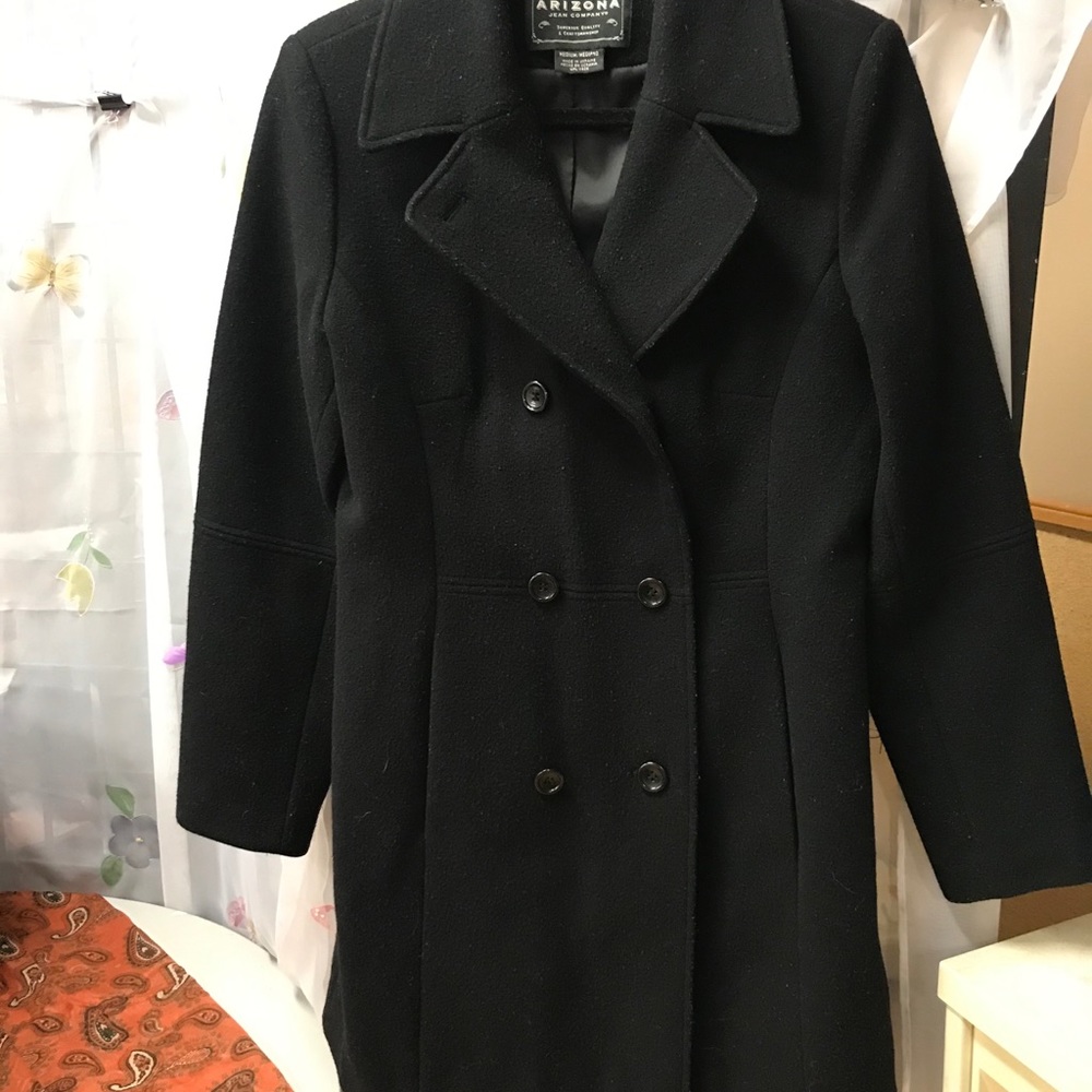 Ladies pee coat black